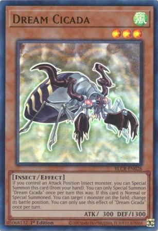 Dream Cicada - BLCR-EN028 - Ultra Rare 1st Edition Battles of Legend: Crystal Revenge 1st Edition Singles