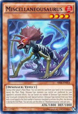 Miscellaneousaurus - SR04-EN014 - Common Unlimited Structure Deck: Dinosmasher&#39;s Fury Unlimited Singles