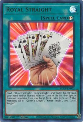 SH Royal Straight - BLCR-EN002 - Ultra Rare 1st Edition Battles of Legend: Crystal Revenge 1st Edition Singles