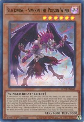 Blackwing - Simoon the Poison Wind - BLCR-EN062 - Ultra Rare 1st Edition Battles of Legend: Crystal Revenge 1st Edition Singles