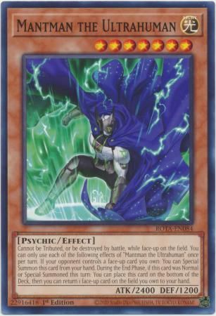 Mantman the Ultrahuman - ROTA-EN084 - Common 1st Edition Rage of the Abyss 1st Edition Singles (español)