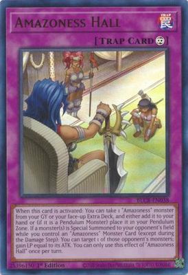 SH Amazoness Hall - BLCR-EN038 - Ultra Rare 1st Edition Battles of Legend: Crystal Revenge 1st Edition Singles