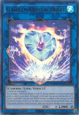G Golem Crystal Heart - BLCR-EN042 - Ultra Rare 1st Edition Battles of Legend: Crystal Revenge 1st Edition Singles
