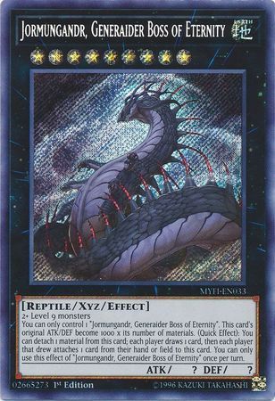 SH Jormungandr, Generaider Boss of Eternity - MYFI-EN033 - Secret Rare 1st Edition Mystic Fighters Singles