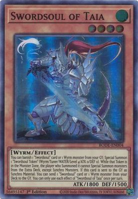 SH Swordsoul of Taia - BODE-EN004 - Super Rare 1st Edition Burst of Destiny 1st Edition Singles