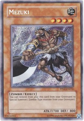 SH Mezuki - PP02-EN016 - Secret Rare Premium Pack: Series PP01 &amp; PP02 Secret Rares