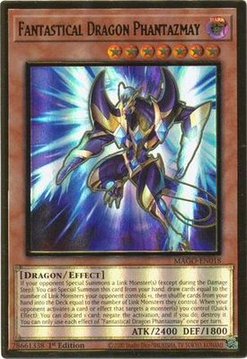Fantastical Dragon Phantazmay (Alt Art) - MAGO-EN018 - Premium Gold Rare 1st Ed. Maximum Gold 1st Edition Singles