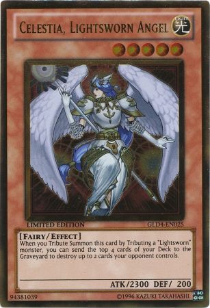 SH Celestia, Lightsworn Angel - GLD4-EN025 - Gold Rare Gold Series 4: Pyramid Edition [GLD4]