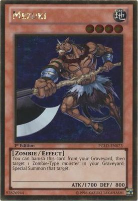 Mezuki - PGLD-EN073 - Gold Rare 1st Edition Premium Gold 1st Edition Singles