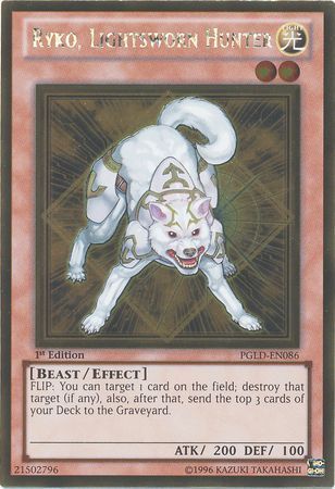 SH Ryko, Lightsworn Hunter - PGLD-EN086 - Gold Rare 1st Edition Premium Gold 1st Edition Singles
