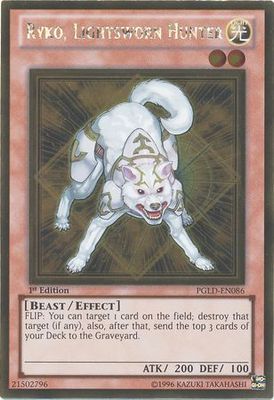 SH Ryko, Lightsworn Hunter - PGLD-EN086 - Gold Rare 1st Edition Premium Gold 1st Edition Singles