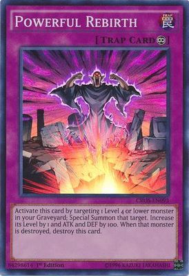 Powerful Rebirth - CROS-EN093 - Super Rare 1st Edition Crossed Souls 1st Edition Singles (espanol)
