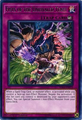 Fists of the Unrivaled Tenyi - RIRA-EN072 - Rare 1st Edition Rising Rampage [RIRA] 1st Edition Singles