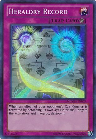 Heraldry Record - NUMH-EN059 - Super Rare Unlimited Number Hunters Unlimited Singles