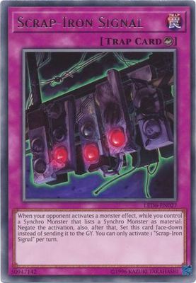 Scrap-Iron Signal - LED6-EN027 - Rare Unlimited Legendary Duelists: Magical Hero Unlimited Singles