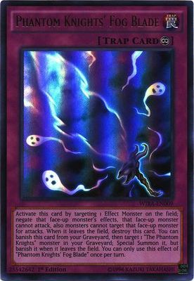 Phantom Knights&#39; Fog Blade - WIRA-EN009 - Ultra Rare 1st Edition Wing Raiders 1st Edition Singles