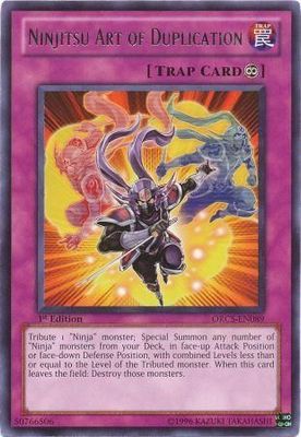Ninjitsu Art of Duplication - ORCS-EN089 - Rare 1st Edition Order of Chaos 1st Edition Singles