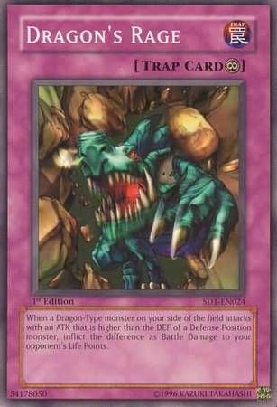 Dragon&#39;s Rage - SD1-EN024 - Common 1st Edition Structure Deck: Dragon&#39;s Roar [SD1] 1st Edition Singles