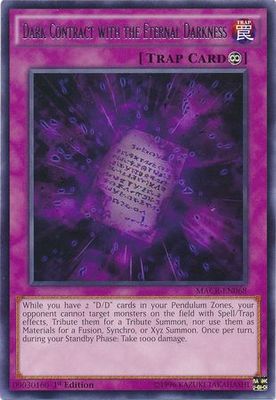 Dark Contract with the Eternal Darkness - MACR-EN068 - Rare 1st Edition Maximum Crisis 1st Edition Singles (español)
