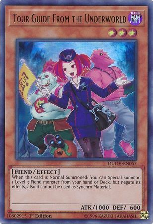 Tour Guide From the Underworld - DUOV-EN057 - Ultra Rare 1st Edition Duel Overload 1st Edition Singles
