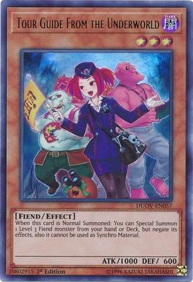 Tour Guide From the Underworld - DUOV-EN057 - Ultra Rare 1st Edition Duel Overload 1st Edition Singles