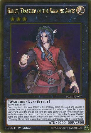 Dante, Traveler of the Burning Abyss - PGL3-EN077 - Gold Rare 1st Edition Premium Gold: Infinite Gold Singles