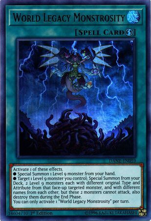 World Legacy Monstrosity - DANE-EN059 - Ultra Rare 1st Edition Dark Neostorm 1st Edition Singles