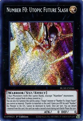 SH Number F0: Utopic Future Slash - BLAR-EN046 - Secret Rare 1st Edition Battles of Legend: Armageddon 1st Edition Singles