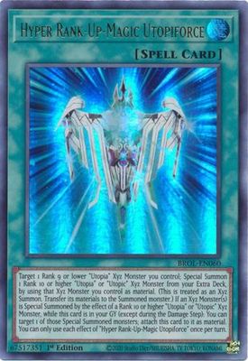 SH Hyper Rank-Up-Magic Utopiforce - BROL-EN060 - Ultra Rare 1st Edition Brothers of Legend 1st Edition Singles