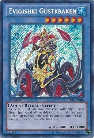 SH Evigishki Gustkraken - HA06-EN046 - Secret Rare 1st Edition Hidden Arsenal 6: Omega Xyz 1st Edition Singles