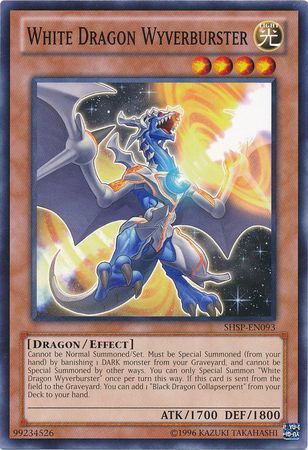 White Dragon Wyverburster - SHSP-EN093 - Common Unlimited Shadow Specters Unlimited Singles