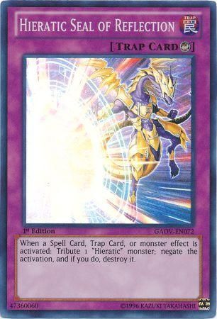 Hieratic Seal of Reflection - GAOV-EN072 - Super Rare 1st Edition Galactic Overlord 1st Edition Singles