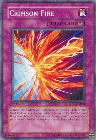 Crimson Fire - RGBT-EN064 - Common 1st Edition Raging Battles [RGBT] 1st Edition Singles
