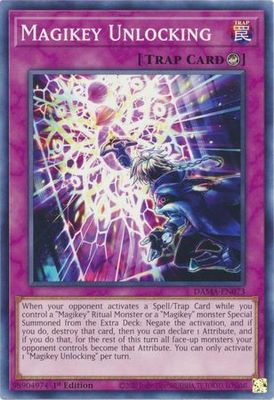 Magikey Unlocking - DAMA-EN073 - Common 1st Edition Dawn of Majesty 1st Edition Singles