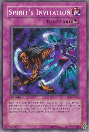 Spirit&#39;s Invitation - LOD-095 - Common 1st Edition Legacy of Darkness [LOD] 1st Edition Singles