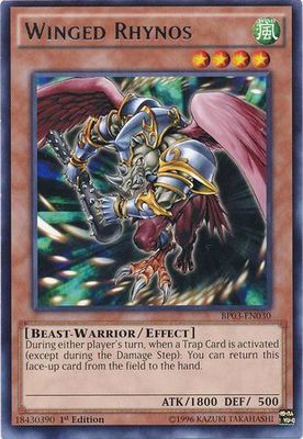Winged Rhynos - BP03-EN030 - Rare 1st Edition Battle Pack 3: Monster League 1st Edition Singles