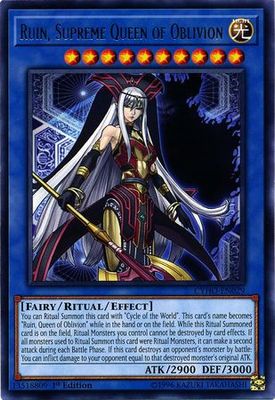 Ruin, Supreme Queen of Oblivion - CYHO-EN029 - Rare 1st Edition Cybernetic Horizon 1st Edition Singles