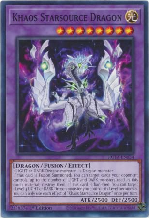 Khaos Starsource Dragon - ROTA-EN034 - Common 1st Edition Rage of the Abyss 1st Edition Singles (español)