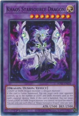 Khaos Starsource Dragon - ROTA-EN034 - Common 1st Edition Rage of the Abyss 1st Edition Singles (español)