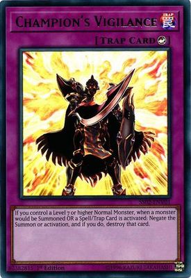 Champion&#39;s Vigilance - SS02-ENV01 - Ultra Rare 1st Edition Speed Duel Starter Decks: Duelists of Tomorrow Singles