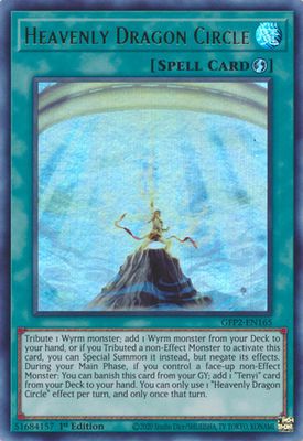 Heavenly Dragon Circle - GFP2-EN165 - Ultra Rare 1st Edition Ghosts From The Past: The 2nd Haunting 1st Edition Singles