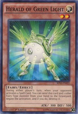 Herald of Green Light - BP03-EN022 - Common 1st Edition Battle Pack 3: Monster League 1st Edition Singles