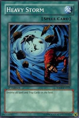 Heavy Storm - SD09-EN025 - Common 1st Edition Structure Deck: Dinosaur&#39;s Rage 1st Edition Singles