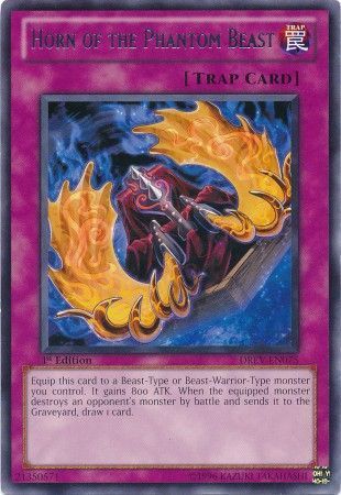 Horn of the Phantom Beast - DREV-EN075 - Rare 1st Edition Duelist Revolution 1st Edition Singles