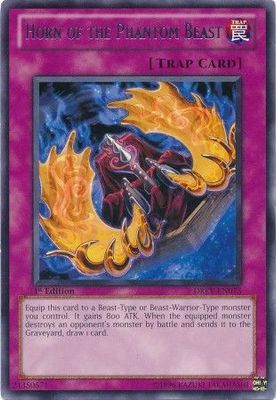 Horn of the Phantom Beast - DREV-EN075 - Rare 1st Edition Duelist Revolution 1st Edition Singles