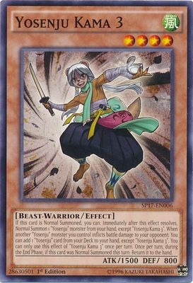 Yosenju Kama 3 - SP17-EN006 - Common 1st Edition Star Pack Battle Royal Singles
