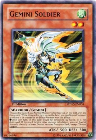 Gemini Soldier - SDWS-EN004 - Common 1st Edition Structure Deck: Warriors&#39; Strike 1st Edition Singles