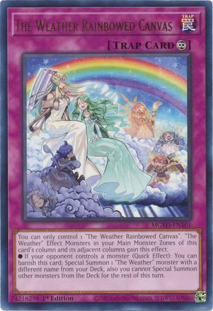 The Weather Rainbowed Canvas - MGED-EN101 - Rare 1st Edition Maximum Gold El Dorado 1st Edition Singles
