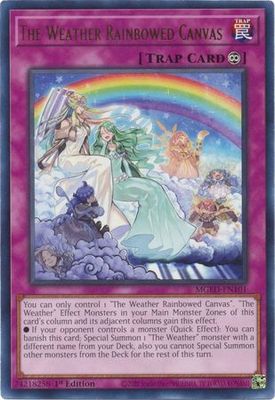 The Weather Rainbowed Canvas - MGED-EN101 - Rare 1st Edition Maximum Gold El Dorado 1st Edition Singles