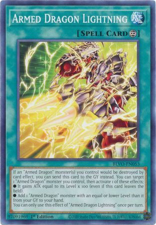 Armed Dragon Lightning - BLVO-EN053 - Common 1st Edition Blazing Vortex 1st Edition Singles (espanol)
